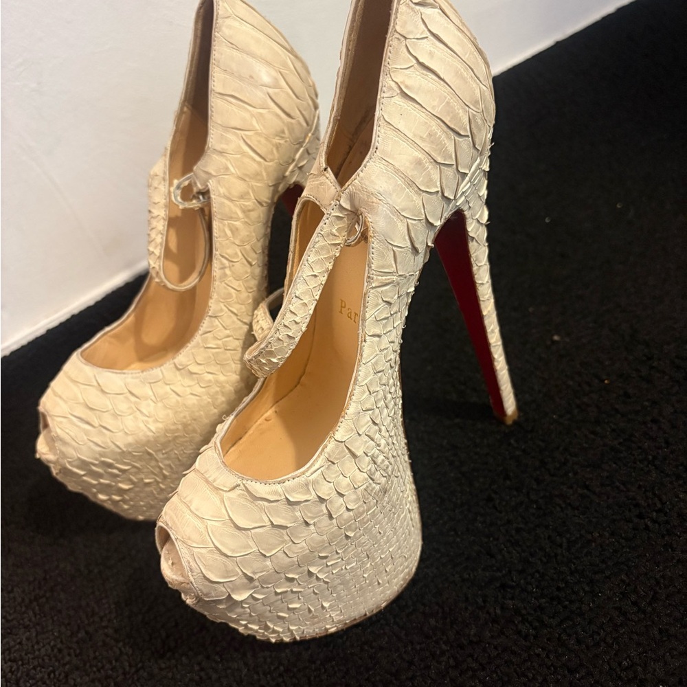 Python Christian Louboutin platforms